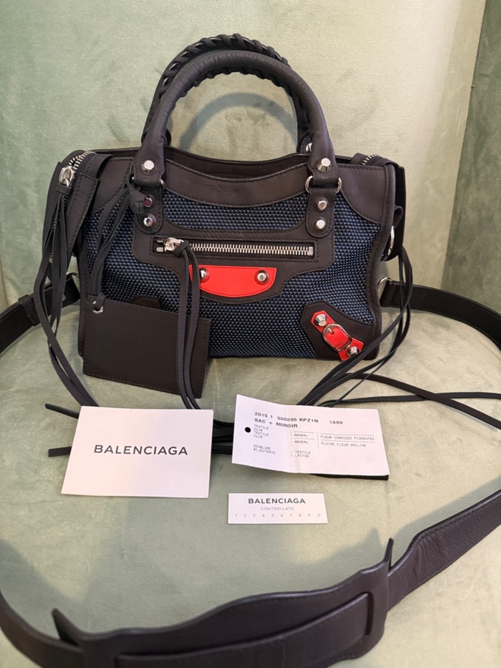 Authentic Balenciaga Mini City Mesh